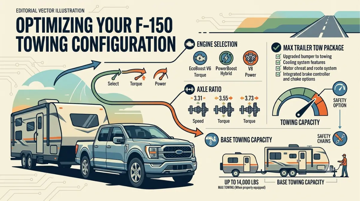 Exact F-150 Towing capacity explained by engine, axle ratio, cab and box, drivetrain, and tow equipmen