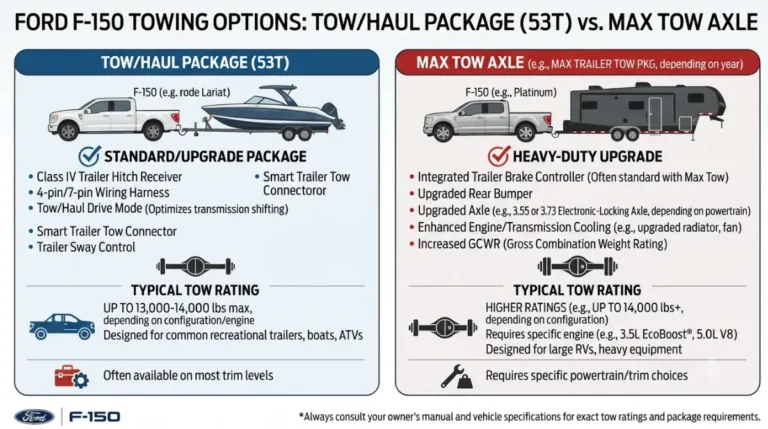 Tow/Haul Package 53T vs Max Tow Axle on a 2024–2026 F-150